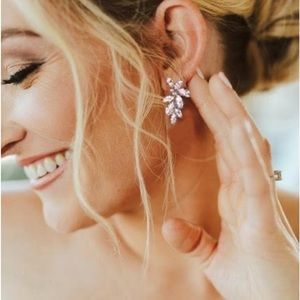 Wedding earrings and bracelet